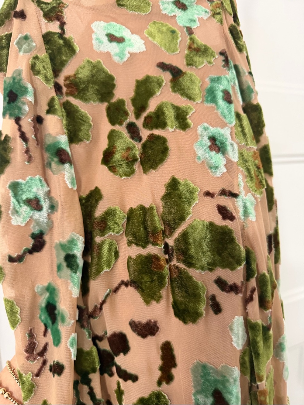 STAUD Cubism Dress Moss Floral Tapestry - Size 8 - Picture 10 of 10
